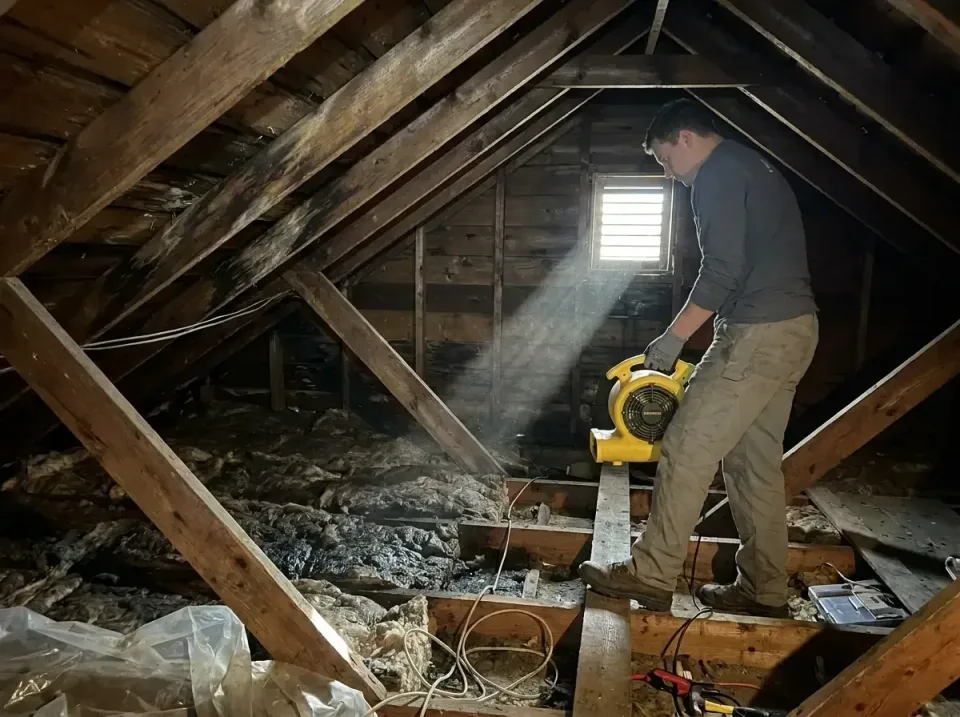 attic-water-damage-drying-proc-007 — frequently asked questions, Emergency Water Extraction & 24/7 Flood Response in Ruston,…